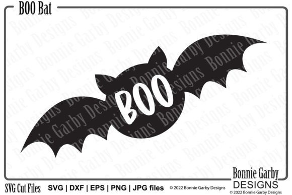 BOO Bat Halloween SVG Clip Art for Creative Projects
