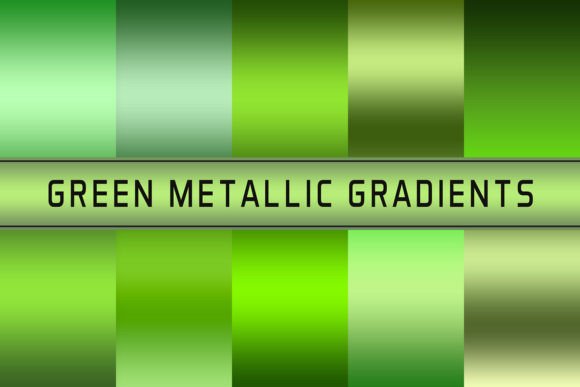 Green Metallic Gradients: Elevating Design Projects with a Touch of Modern Elegance