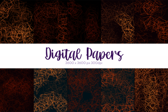 Halloween Digital Papers Set 3: A Versatile Resource for Creative and Business Projects