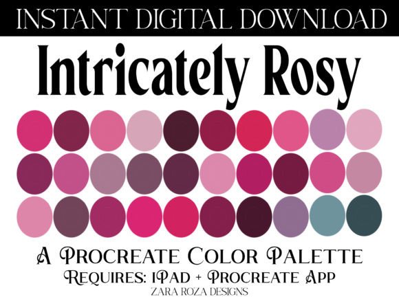 Intricately Rosy Procreate Color Palette: A Digital Artist’s Guide to Crafting Visual Magic