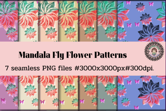Mandala Fly Flower Patterns