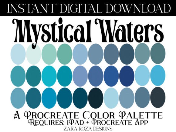 Mystical Waters Procreate Color Palette