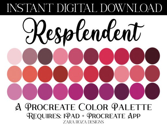 Resplendent Procreate Color Palette