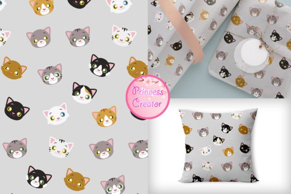 Seamless Cute Cats: A Versatile Design Asset for Creative Projects