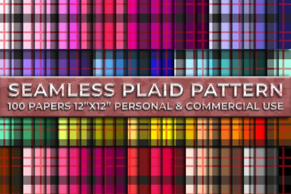 Seamless Plaid Pattern Digital Paper: A Versatile Design Resource for Creative Projects