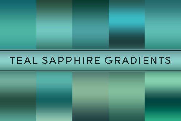 Teal Sapphire Gradients: Elevating Your Creative Projects with Modern Design