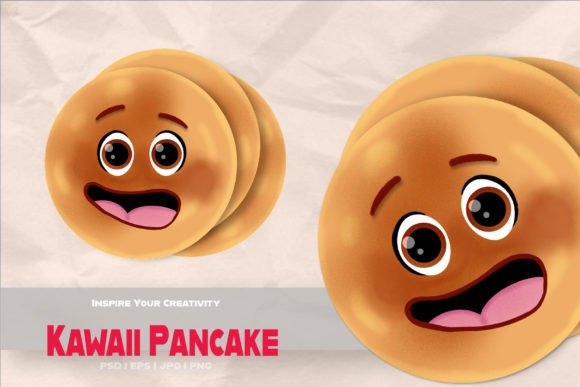 The Funny Face Pancake: A Playful Cartoon Character for Creative Projects